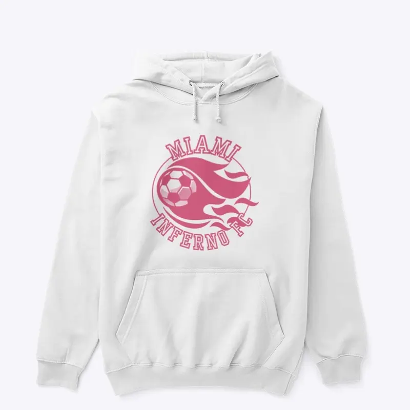 Miami Inferno PINK logo hoodie