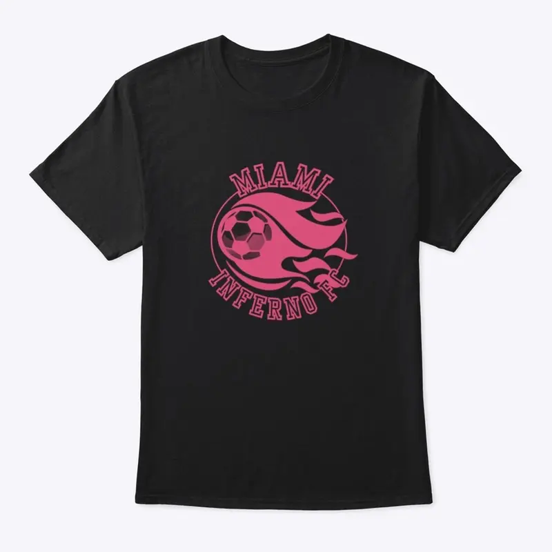 Miami Inferno FC pink LOGO t-shirt